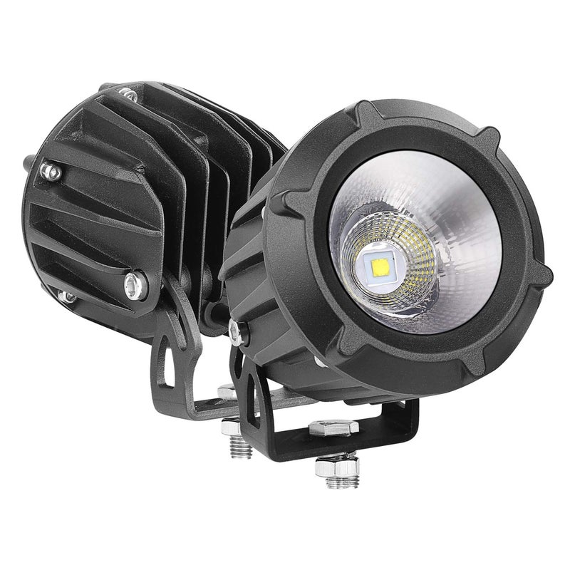 Auto Power Plus LED Pods, 2PCS 3" 50W Round Off Road Driving Lights Spot Flood Combo Round LED Pod Light Waterproof Backup Work Light for Off Road Truck Motorcycle ATV Boat Tractor - Image 1